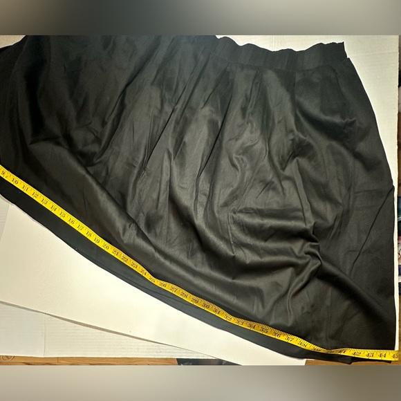 Taydey A-Line Black Plus Size Pleated Vintage Retro Formal Women’s Skirt 3XL NEW - Picture 5 of 8